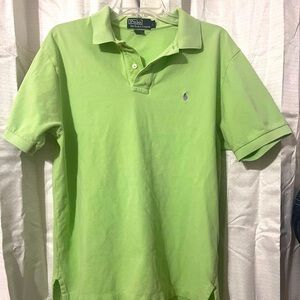 Ralph Lauren Polo Men’s Large 100% Cotton Lime Color